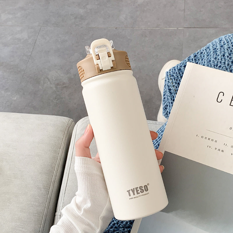 Simple Stainless Steel Cup With Large Capacity