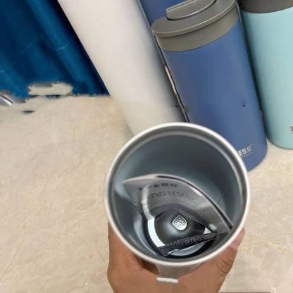 Stainless Steel Tumbler with Lockable Lid